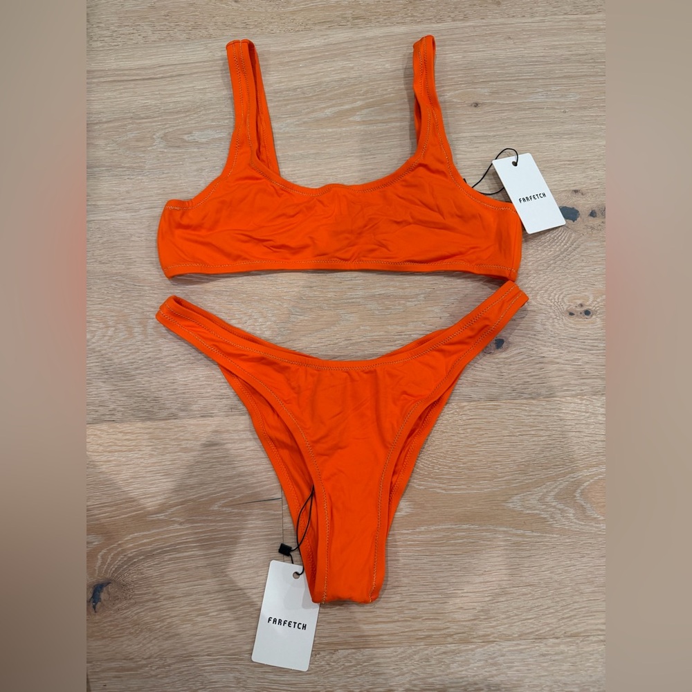 Reina Olga Rocky Crop Bikini - Tangerine (Medium)